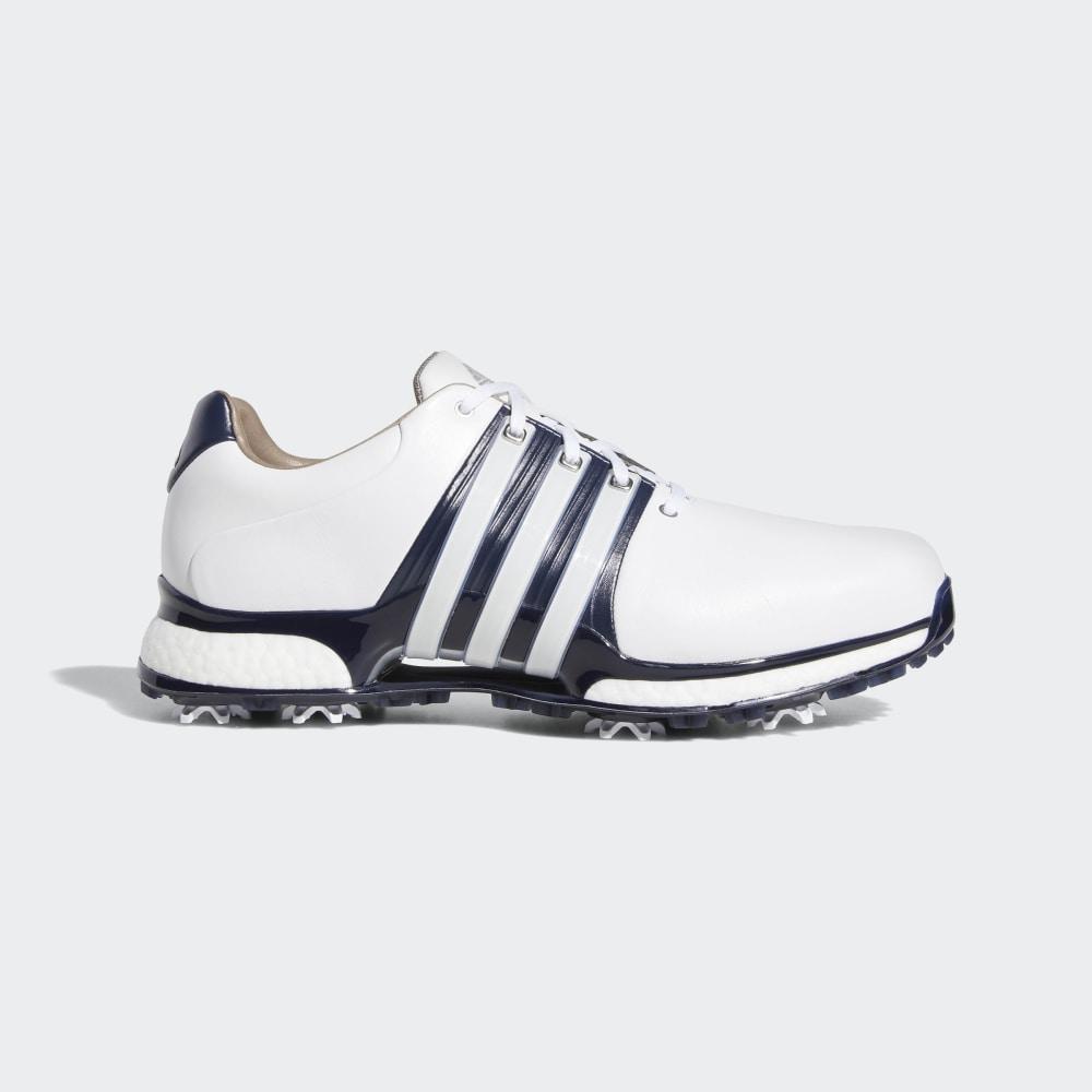 Pantofi Golf Adidas Tour360 XT Wide Barbati Romania - Albi/Bleumarin/Argintii Metal BD7125